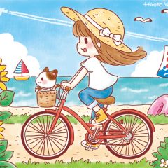 夏の海岸通り